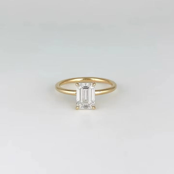 Pickering Emerald Diamond Gold Ring