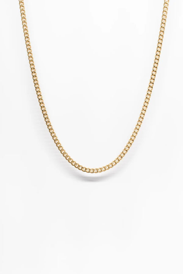 Roswell Cuban Chain Gold- 45cm + 5cm