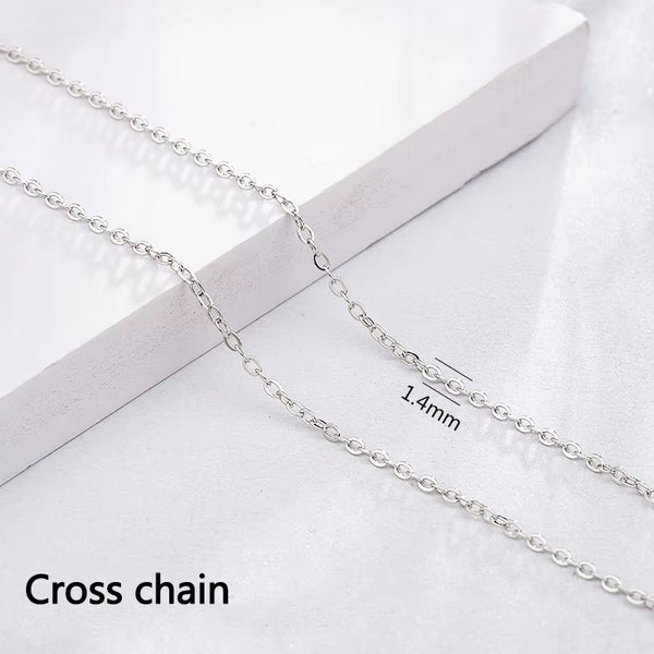 Riverish	Cross Chain Silver- 45cm + 5cm