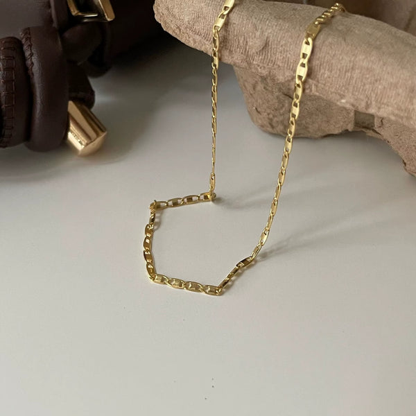 Porte Gold 45CM	Flat Pig Nose Chain