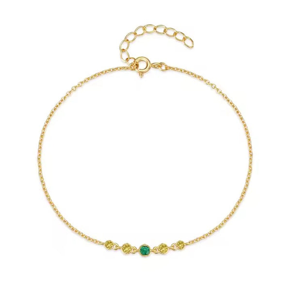 Saintis Topaz & Emerald Green Bracelet