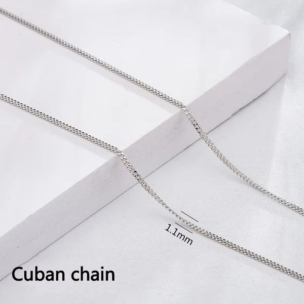 Roswell Cuban Chain Silver- 45cm + 5cm