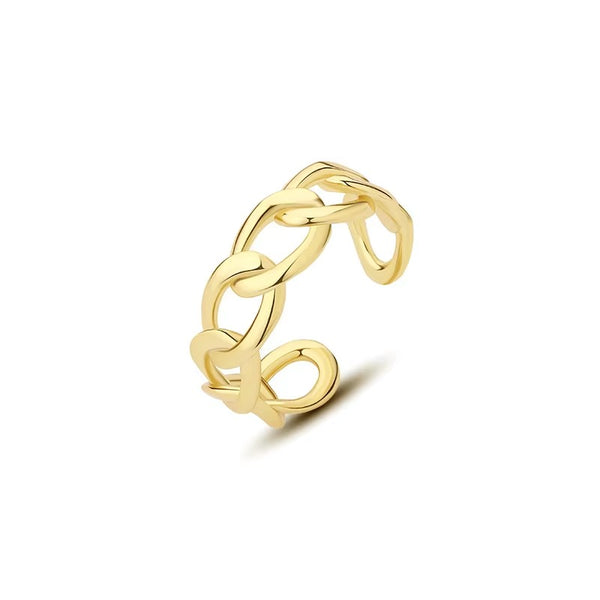 Ethereal	Cross Chain Size Adjustable Ring