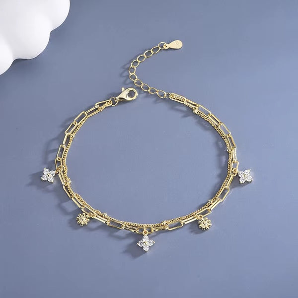 Levitta Clover Charms Double Layer	Bracelet