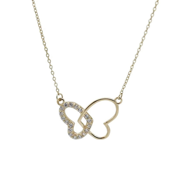 Glint Two Hearts in Love Necklace