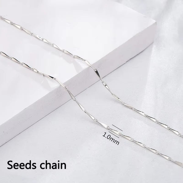 Richland	Seeds Chain Silver- 45cm