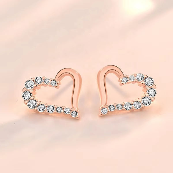 Adorn Heart Shape Studs